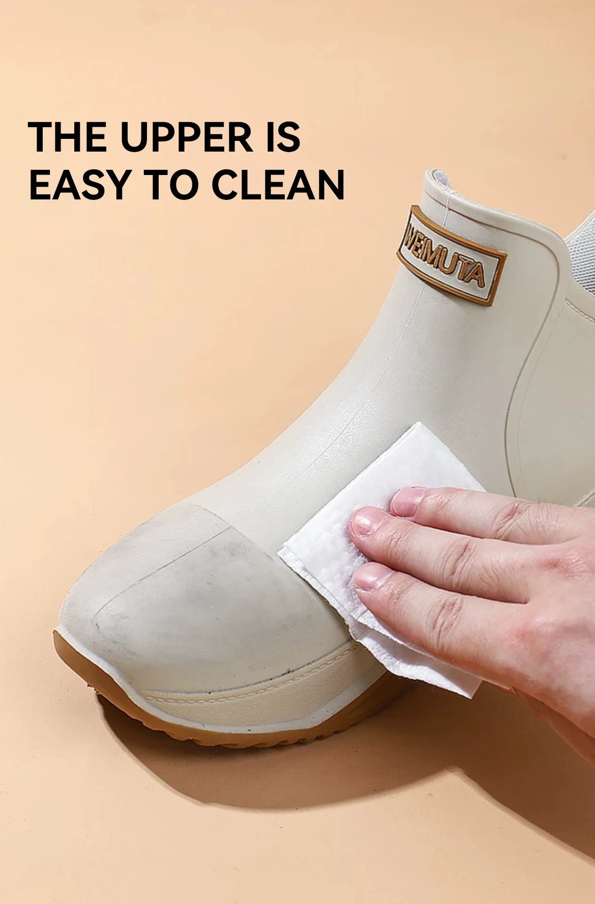 Fashionable Men & Women’s Ankle Rain Boots Anti-Slip Waterproof Shoes Work Boots Suitable For Summer & Winter Rainy & Snowy Day