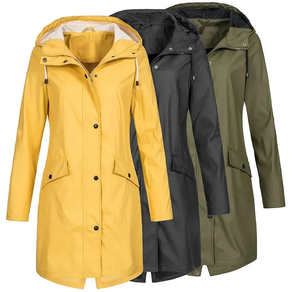 Waterproof Rain Coat Long Raincoats Jacket Waterproof Raincoats Feminina Gifts Outdoor Ride A Bike Mountaineering Jackets Women
