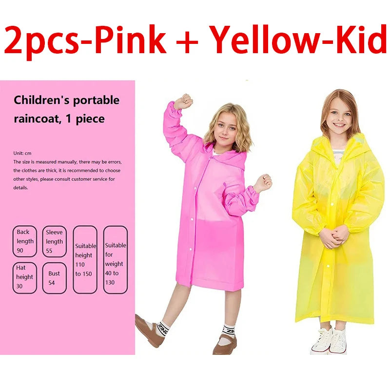 Raincoat Waterproof Raincoat Waterproof Poncho Infant Rain Coat for Boy Girl's Yellow Raincoat XYJ02