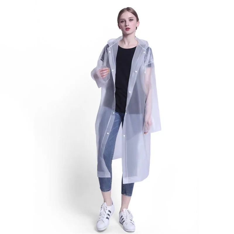 Non-Disposable Padded Adult Raincoat Outdoor Travel EVA Hiking Poncho Rain Suit Rain Waterproof Rain Gear