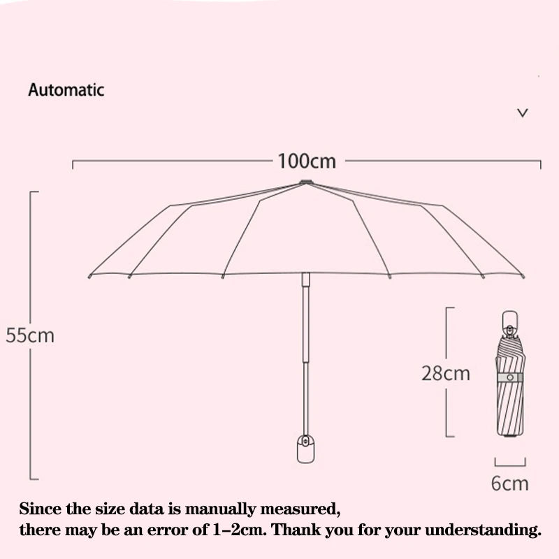 Folding Umbrella,Cute Unicorn,dinosaur,Spaceship Little Tiger,Fashion Sunscreen Umbrella,Reflective stripe design umbrella
