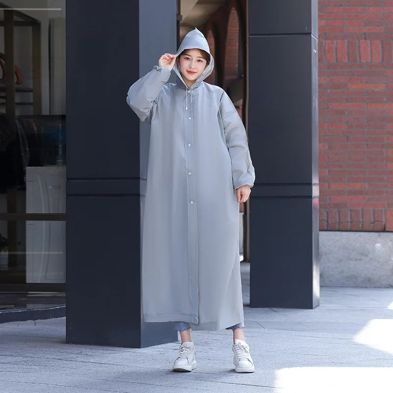 EVA Outdoor Non-Disposable Integrated Raincoat, Portable and Thickened Raincoat, Team Building, Concert and Travel