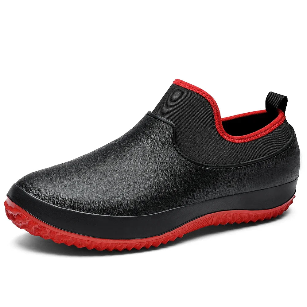 EVA Anti-slip Outsole Rain Shoes Short Tube Water /Kitchen Rubber Shoes Overshoes Car Washing Fishing Couple Shoes