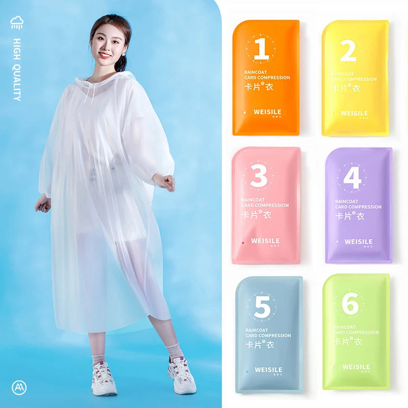 Disposable Raincoat Women Men Impermeable Thickened Waterproof Raincoat Tourism Outdoor Hiking Camping Raincoat Hooded Rain Coat