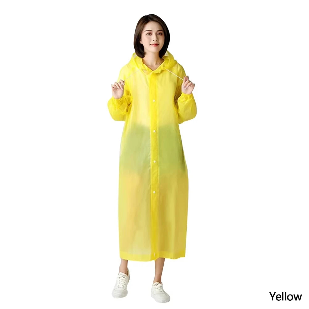 Waterproof Raincoat Outdoor Hiking Portable Adult Poncho Raincoat Emergency Anti-rain coat 2024 New fashion coloful choice
