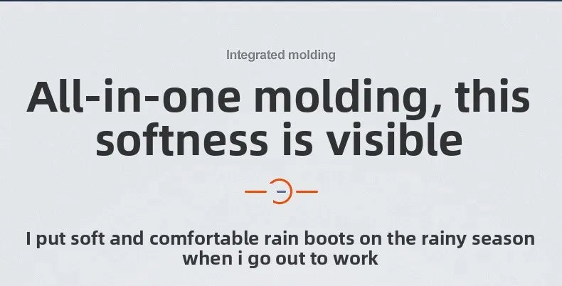 Thickened Cotton Lined Long Tube Winter Rain Boots Men's High Top round Toe Water Shoes Kitchen Shoes with Fleece Men's Rain Sho