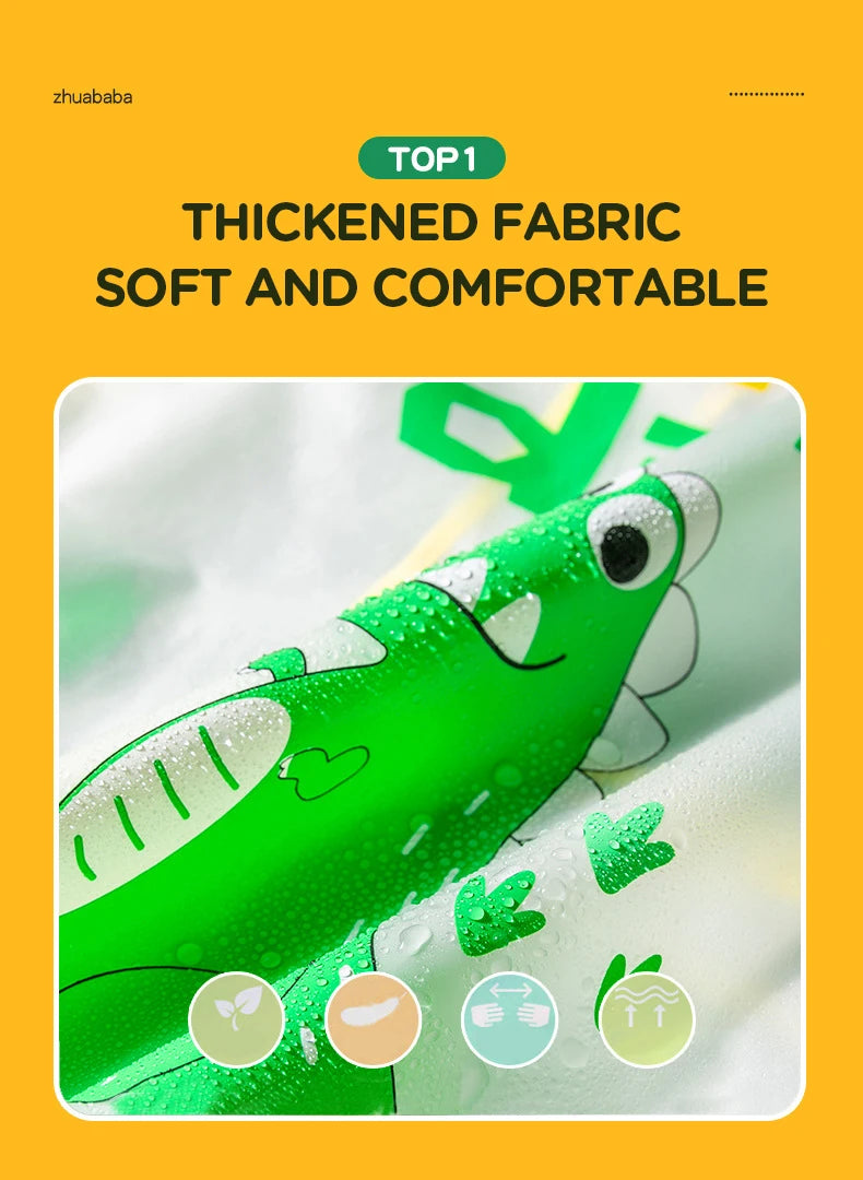 New Children's Transparent Poncho Waterproof Kindergarten Rainwear Children's Raincoat Boys And Girls Medium Length