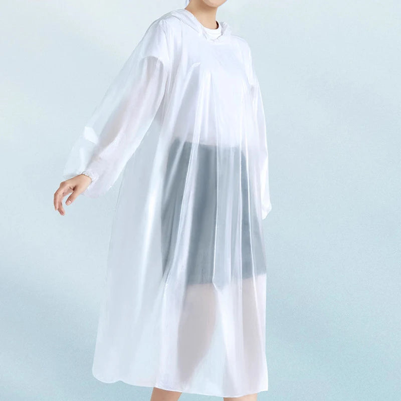 Disposable Raincoat Women Men Impermeable Thickened Waterproof Raincoat Tourism Outdoor Hiking Camping Raincoat Hooded Rain Coat