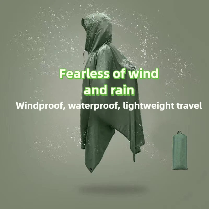 Rain Coat Waterproof Travel Raincoat Waterproof Rain Poncho Hooded Lightweight For Outdoor Hiking Fishing Climbing Men And Women