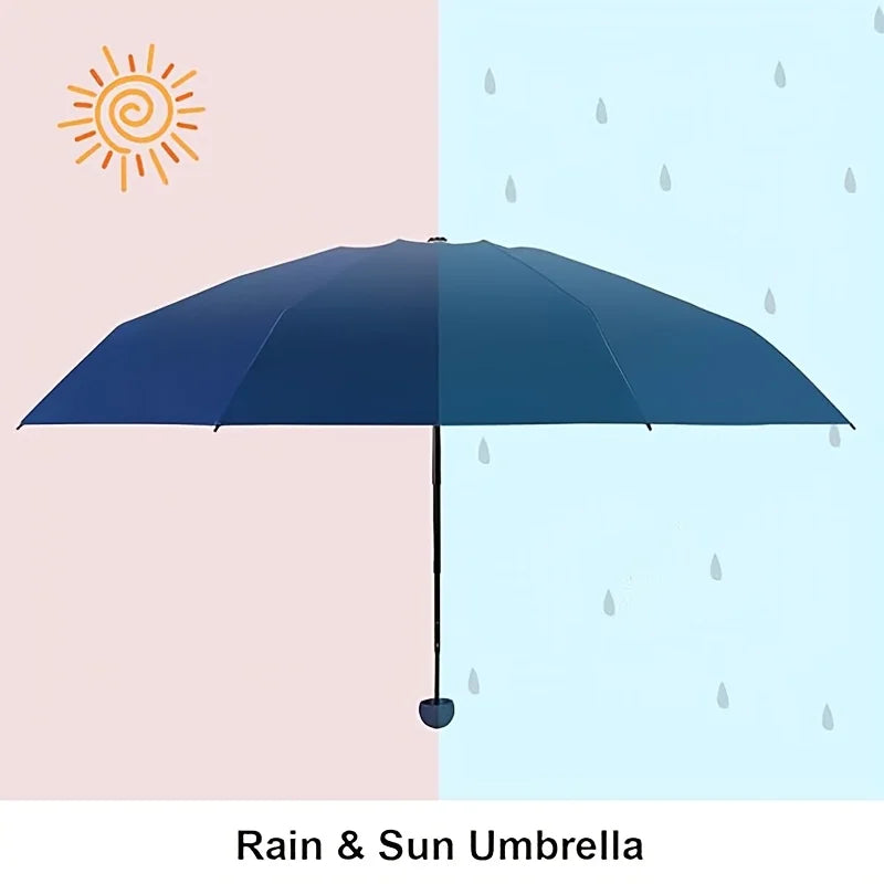Compact Travel Mini Umbrella Uv Protection Capsule Umbrella 5 Fold Ultra Lightweight Sunshade Umbrellas Protable Manual