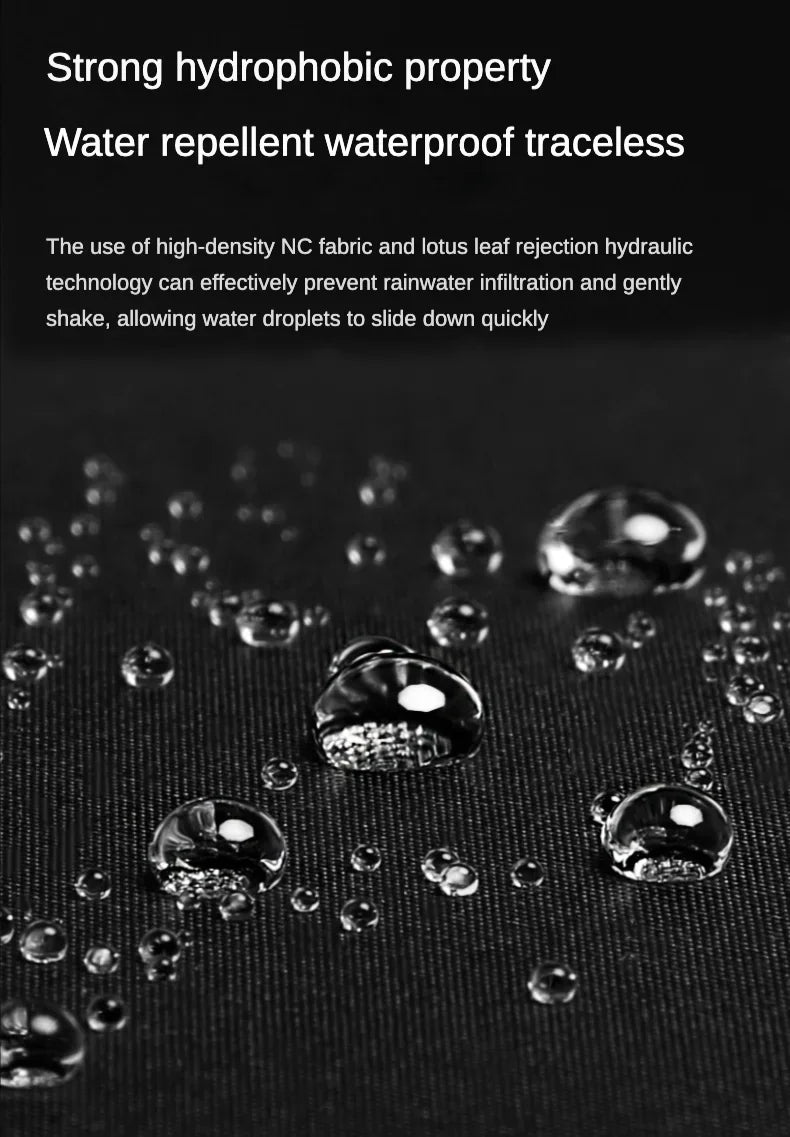 Business Fully Automatic Folding Umbrella Men and Women, Windproof 32 Bone, Wooden Handle, Waterproof Sunshade Rain Umbrellas