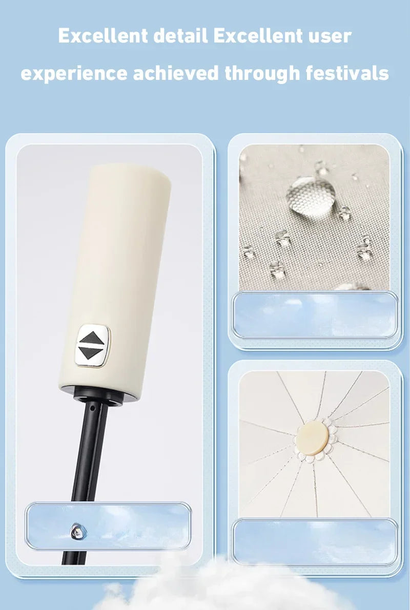 Xiaomi 24 Bone Folding Umbrella Fully Automatic Double Bone SPF 50 UV Protection Rain Resistance Strong Wind Resitance Umbrella