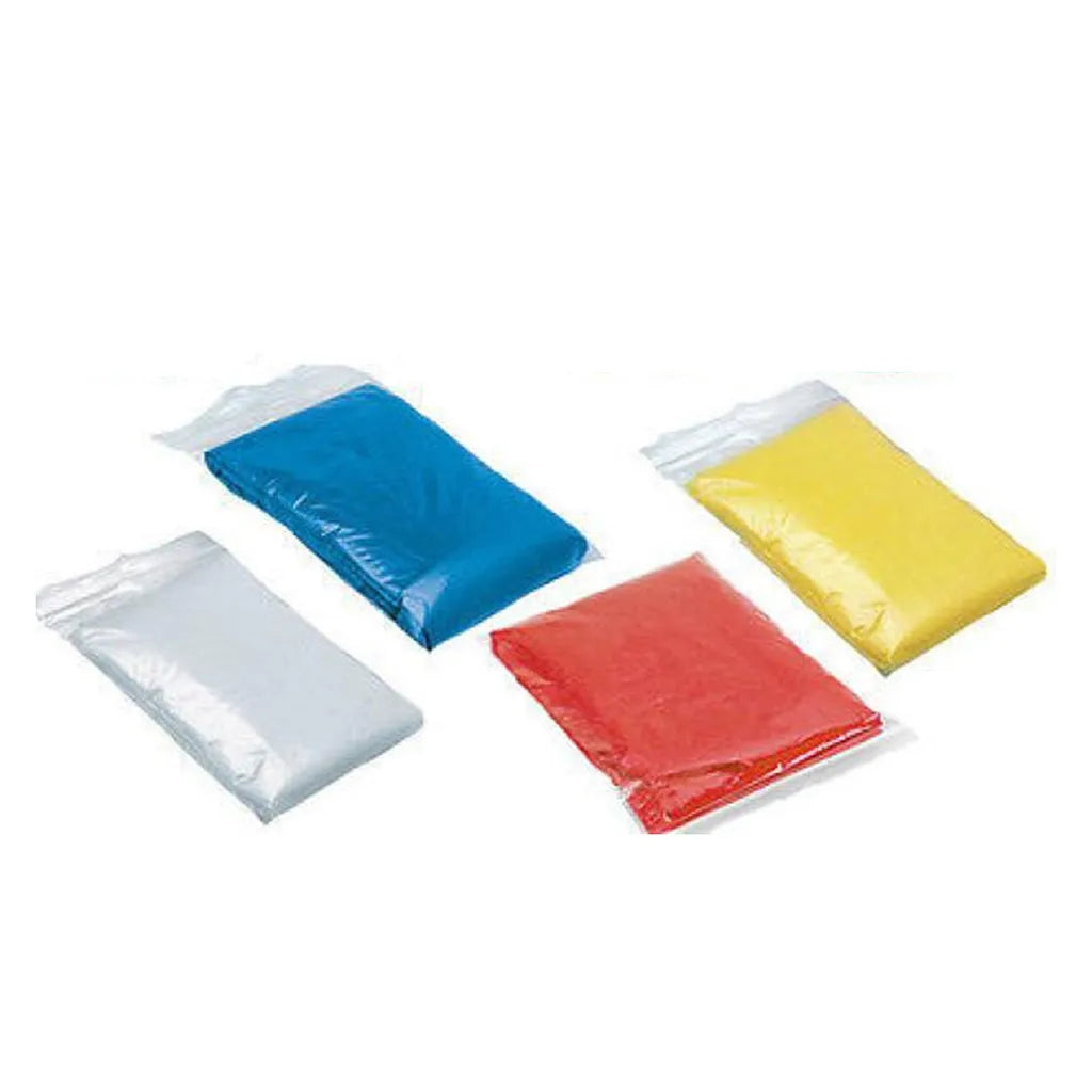 50/100 Pack Disposable Rain Ponchos Raincoat with Hood Adults Emergency Waterproof Raincoat for Camping Hiking Sport Outdoors
