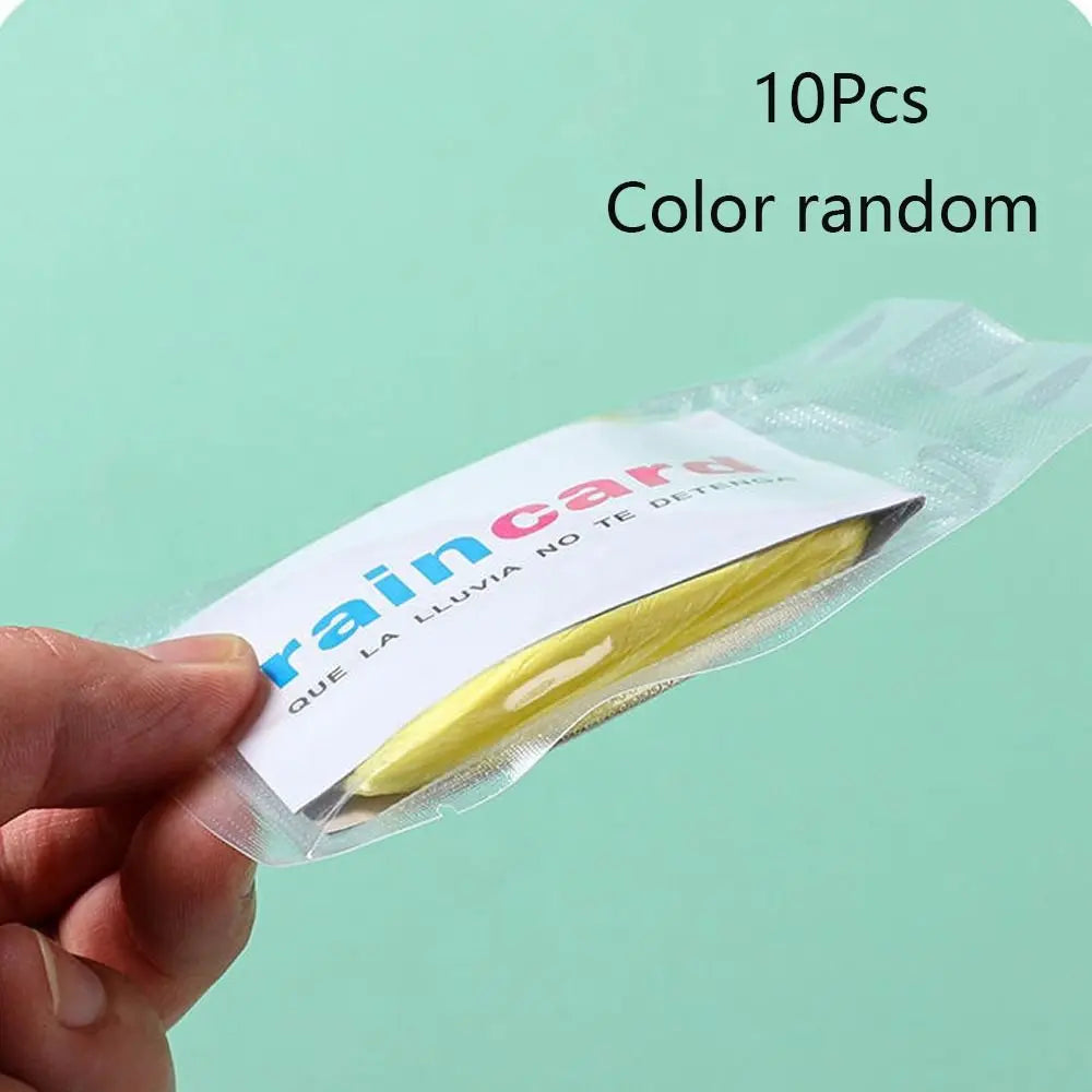 3/5/10Pcs Portable Raincoat Outdoor Rainwear Disposable Adult Emergency Waterproof Rain Cover Camping Hiking Travel Accessories