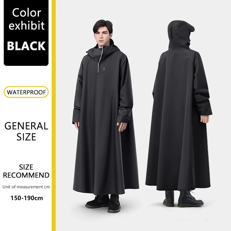 SEAMETAL Thickened Adult Motorcycle Raincoat Electric Bike Rain Coat Men Women Durable Waterproof Riding Gear Rider Raincoat