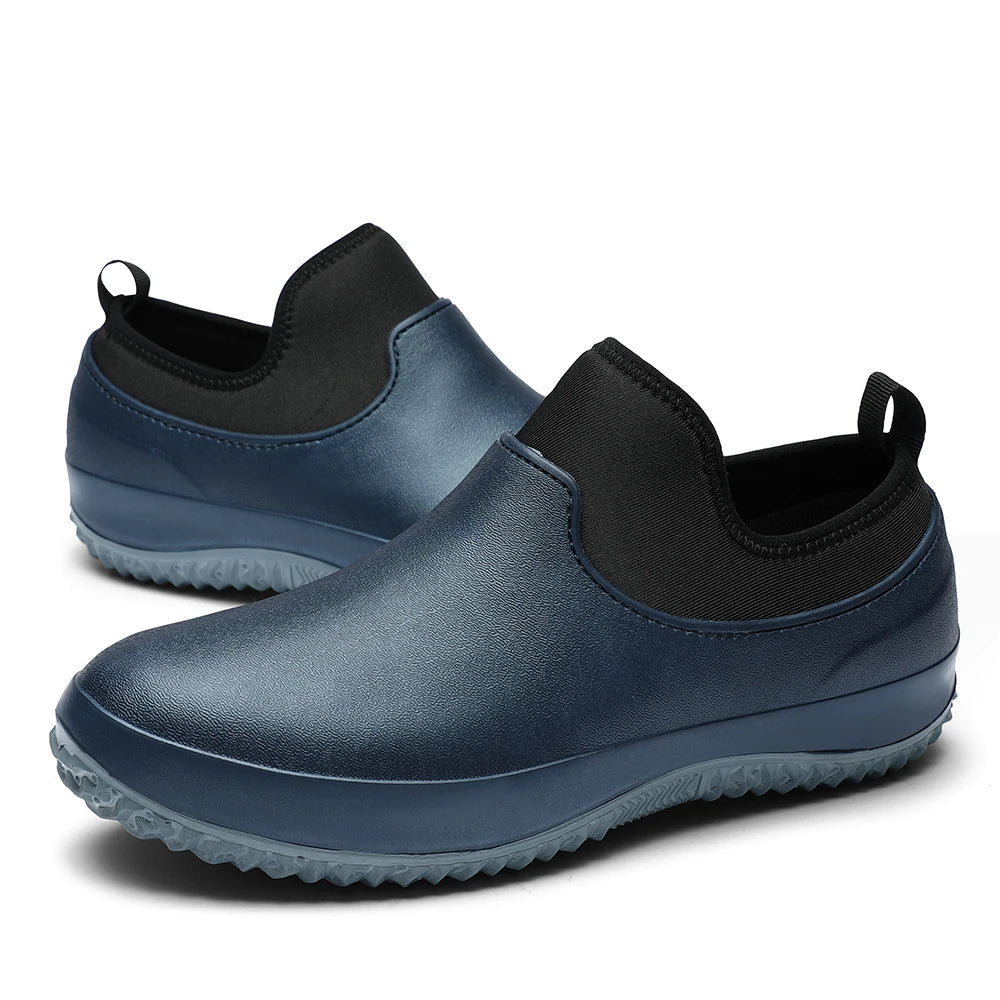 EVA Anti-slip Outsole Rain Shoes Short Tube Water /Kitchen Rubber Shoes Overshoes Car Washing Fishing Couple Shoes