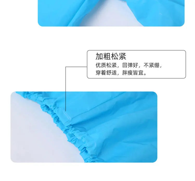 Single Rain Pants Long Thick Outdoor Portable Non-disposable Waterproof Thickening Rain Pants for Men Women Walking Drift Half