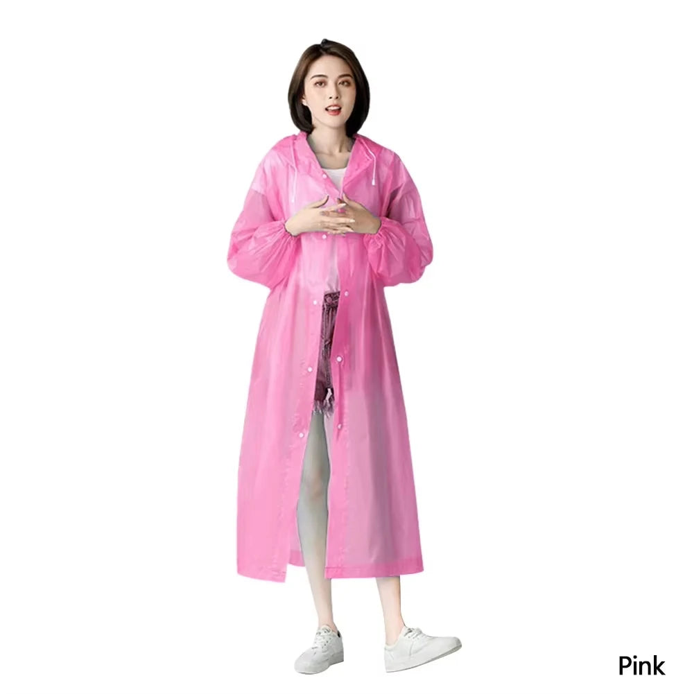 Waterproof Raincoat Outdoor Hiking Portable Adult Poncho Raincoat Emergency Anti-rain coat 2024 New fashion coloful choice