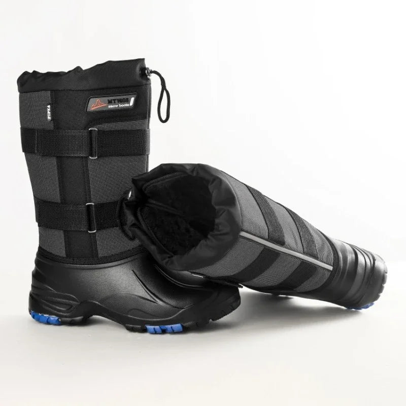Winter Boots 2023 New Camouflage Snow Boots Men Shoes Rain Waterproof With Fur Plush Warm Male Casual Mid-Calf Work Fishing Boot