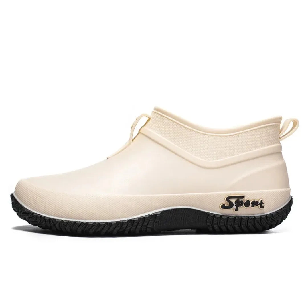 Leisure thick soled waterproof outdoor wear-resistant women's short tube water shoes daily casual rain boots