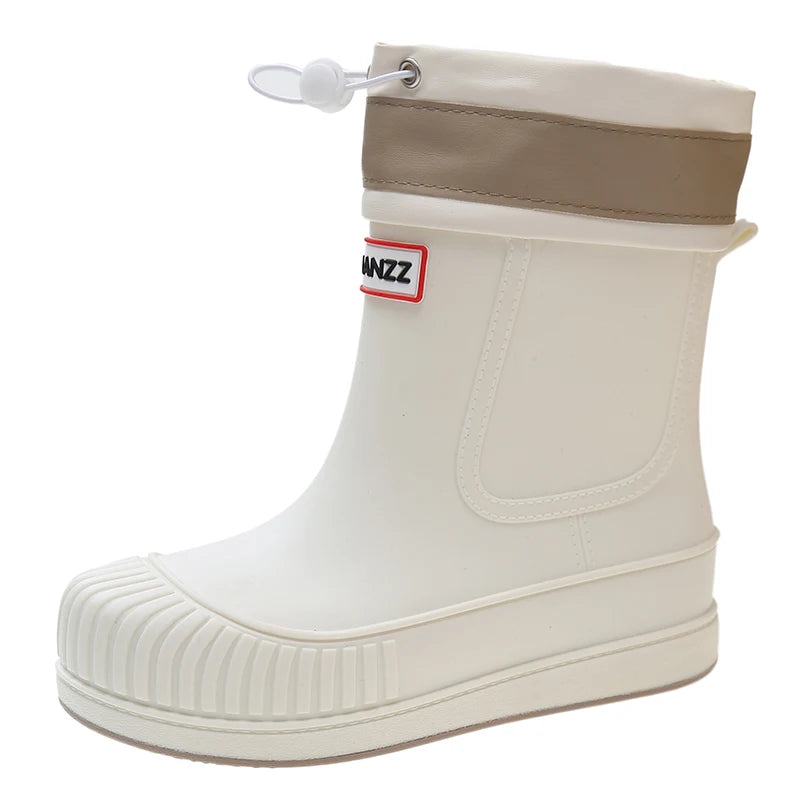 Lady Rain Boots Fashion Non-slip Soft Comfort Waterproof Rain Boots Women Outdoor Hiking School Rainy Days On Foot Camping