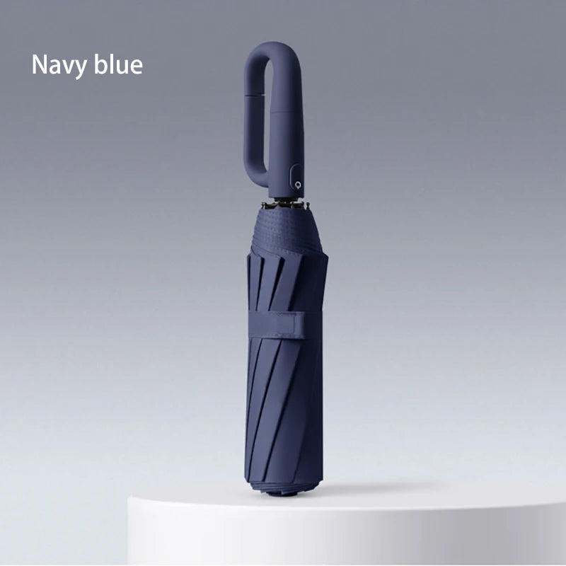 Fully automatic buckle sun umbrella for sunny and rainy days foldable and convenient rainproof sun-proof and UV-proof parasol