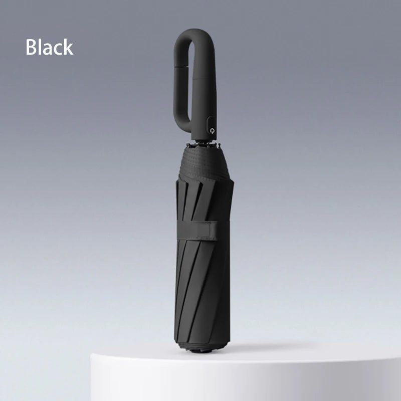 Fully automatic buckle sun umbrella for sunny and rainy days foldable and convenient rainproof sun-proof and UV-proof parasol