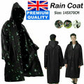 Raincoat Poncho Plastic Rain Coat Adult Camping Festival Waterproof Reusable