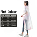 Fashion Women Transparent EVA Clear Raincoat Man Travel Waterproof Rainwear Adult Poncho Outdoor Rain Coat Long Raincoat