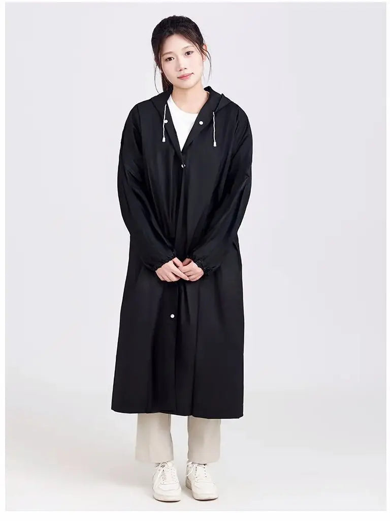 Adult long raincoatDisposable raincoat, portable raincoat, durable waterproof travel hooded raincoat, fishing and camping