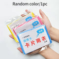 1-20pcs Poncho Disposable Raincoat Rain Coat Waterproof Rainwear Poncho Portable Disposable Card Raincoat Poncho Supplies