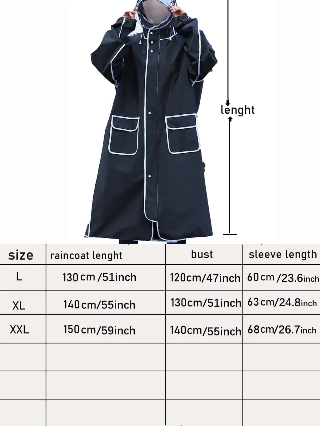 Long raincoat full body rainstorm proof electric bicycle single female male fashion student battery bike adult poncho