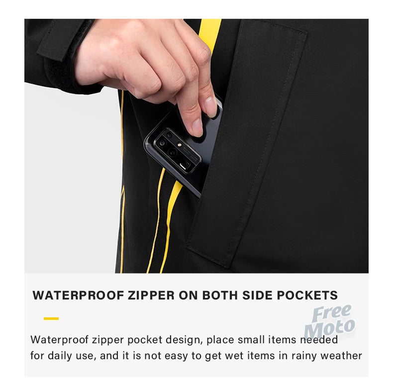 SULAITE Motorcycle Raincoat Suit Men Outdoor Waterproof Rainwear Shoes Cover Ultrathin Rain Coat Cycling Fishing Climbing Jacket