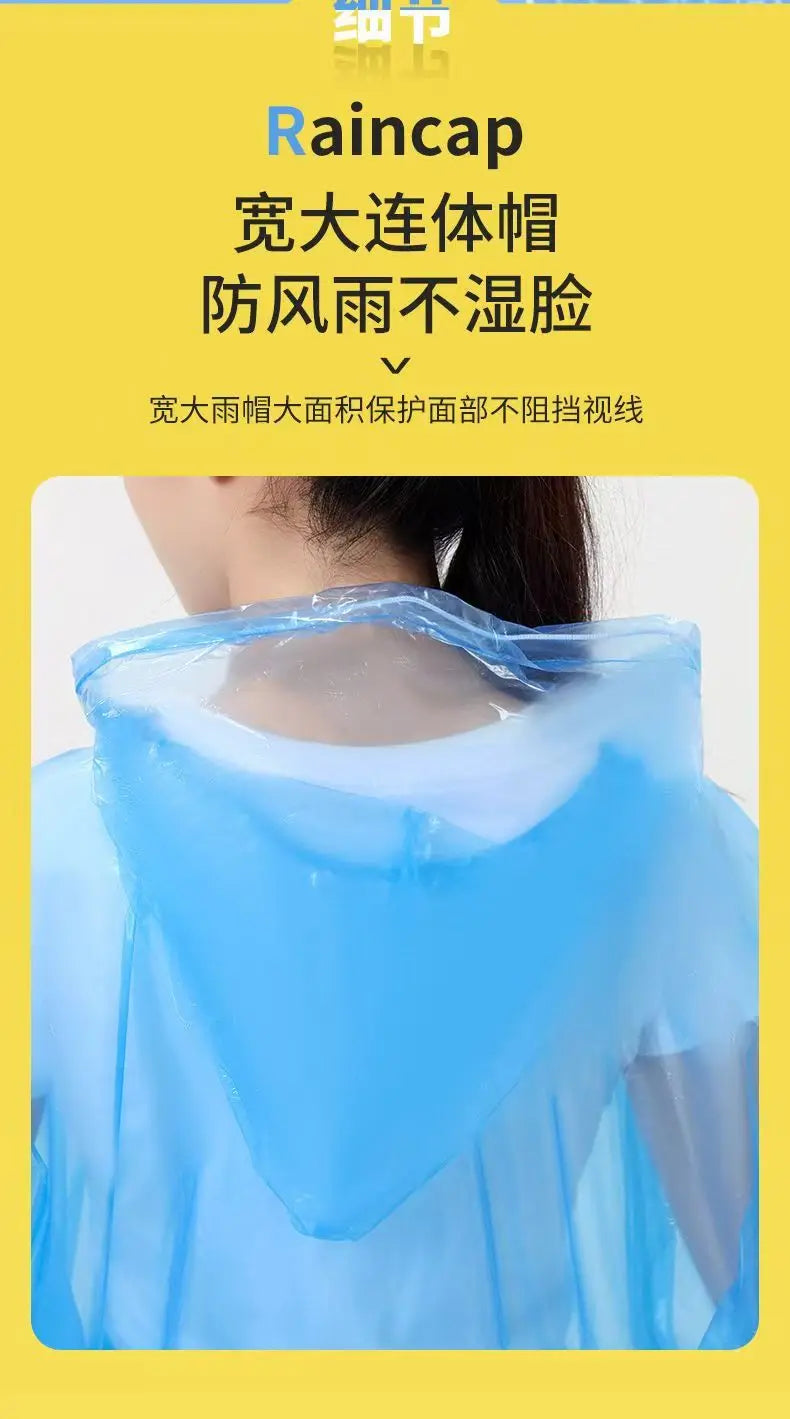 Disposable Raincoat Long Full Body Rainstorm Proof Raincoat and Rainpants for Adults