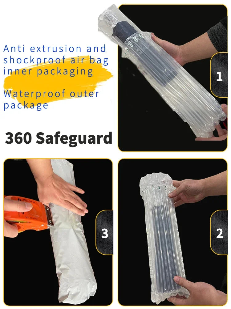 Business Fully Automatic Folding Umbrella Men and Women, Windproof 32 Bone, Wooden Handle, Waterproof Sunshade Rain Umbrellas