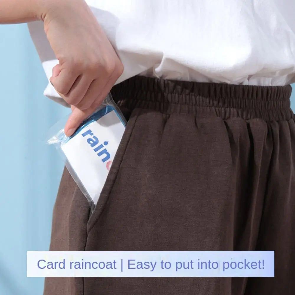 3/5/10Pcs Portable Raincoat Outdoor Rainwear Disposable Adult Emergency Waterproof Rain Cover Camping Hiking Travel Accessories