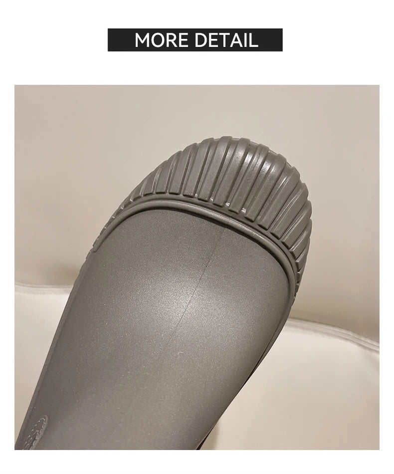 Lady Rain Boots Fashion Non-slip Soft Comfort Waterproof Rain Boots Women Outdoor Hiking School Rainy Days On Foot Camping