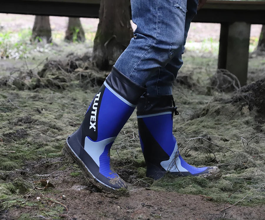 Men's Spring Summer New Mid-High Tube Breathable Rubber Warm Waterproof Faionable Comfortable Anti-Slip Rain Boots