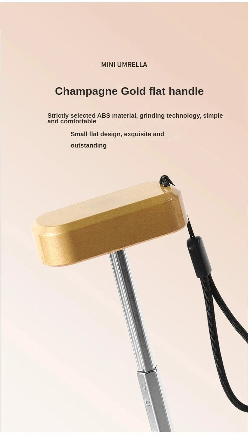 Small Pocket Mini Sun Umbrella Rainproof Travel Umbrella Vinyl Folding Umbrella Anti-UV Sun Shade Pocket Parasol Capsule