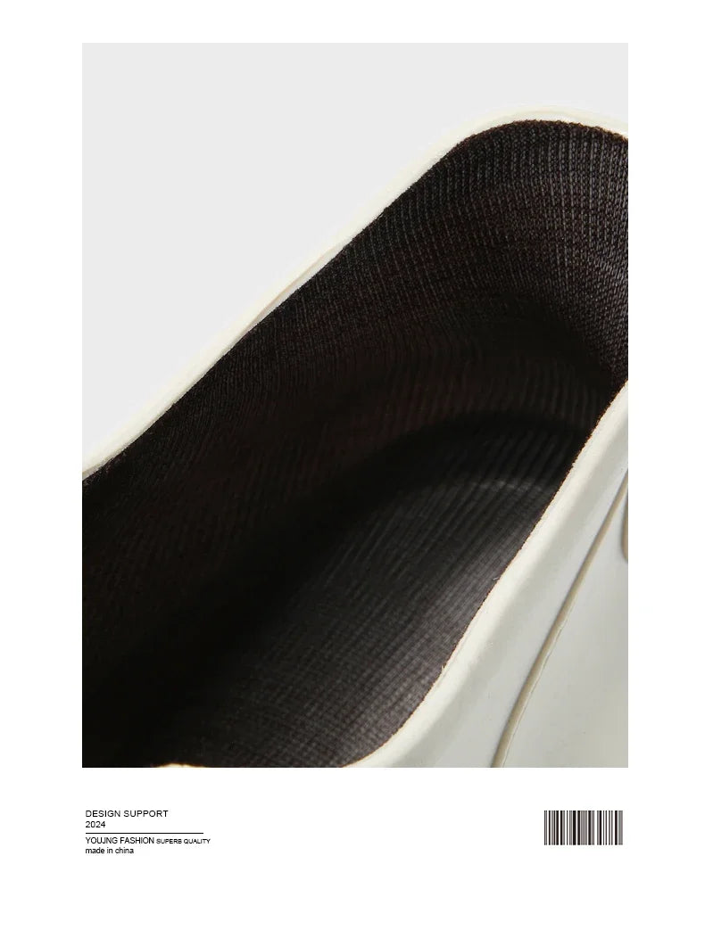 Waterproof Cross-Border Men's Rain Shoes Fashionable Short Socks Thickened Warm Rubber Work Anti-Slip Fishing Kitchen Rain Boots