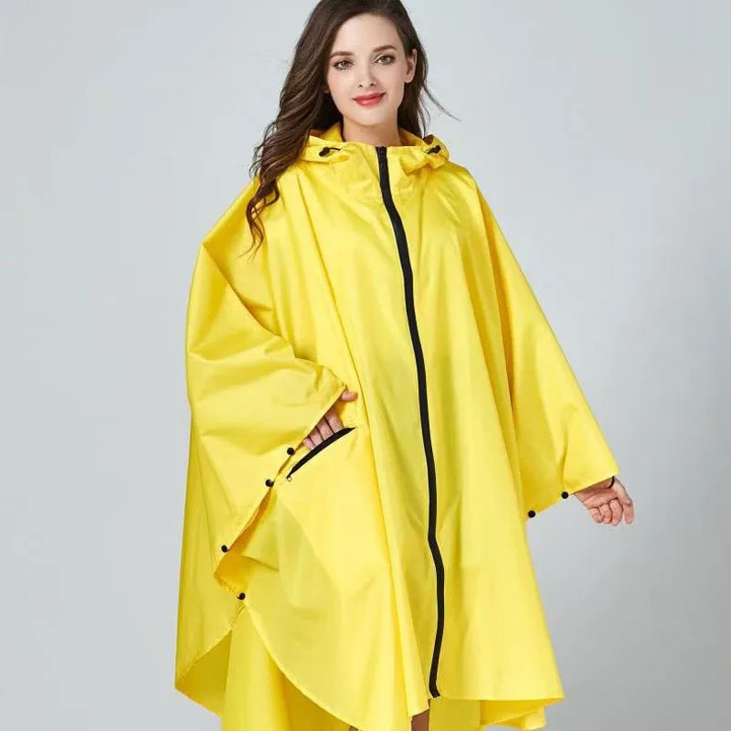 Big Size XXL Women Breathable Raincoat Lightweight Rain Coat Poncho Ladies Waterproof Cloak Raincoats Adults Windproof Rainwear