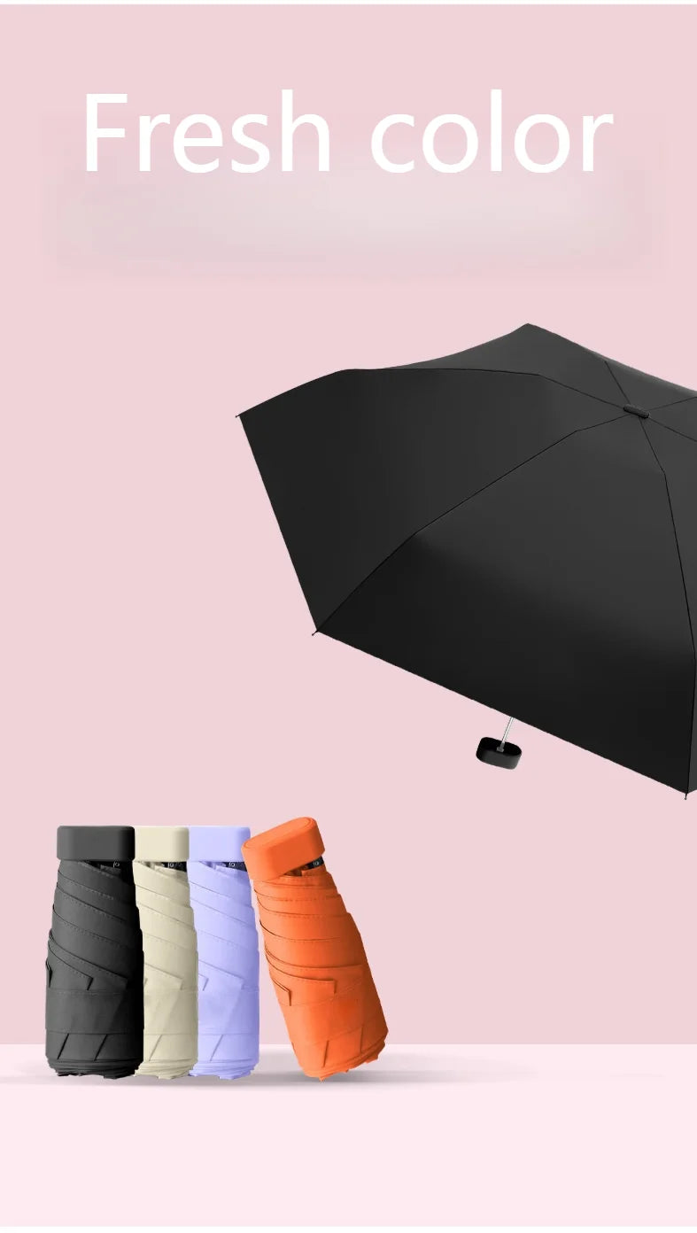 Mini Sun Umbrella, Protective and UV Resistant, Rain Or Shine