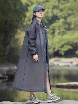 Adult long raincoatDisposable raincoat, portable raincoat, durable waterproof travel hooded raincoat, fishing and camping