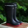 Men's Women's High-End Rain Boots Closed Rainproof and Waterproof Short and Mid.Calf Length Non-Slip Drawstring Rubber Boots
