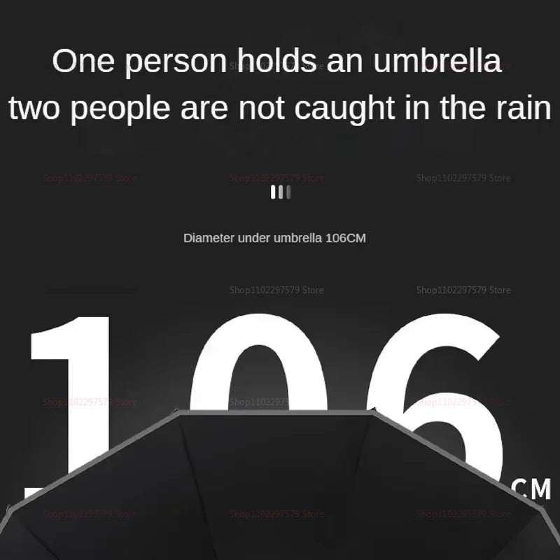 Big Umbrella Windproof Strong With Reflective Stripe Reverse Automatic Fold Umbrella UV Umbrella Insulation Portable Parasol