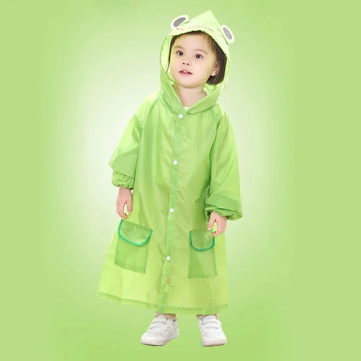 Kids Raincoat Cartoon Animal Style Outdoor Waterproof Kids Raincoat Boys Girls Rainwear Baby Raincoat Children Rain Coat