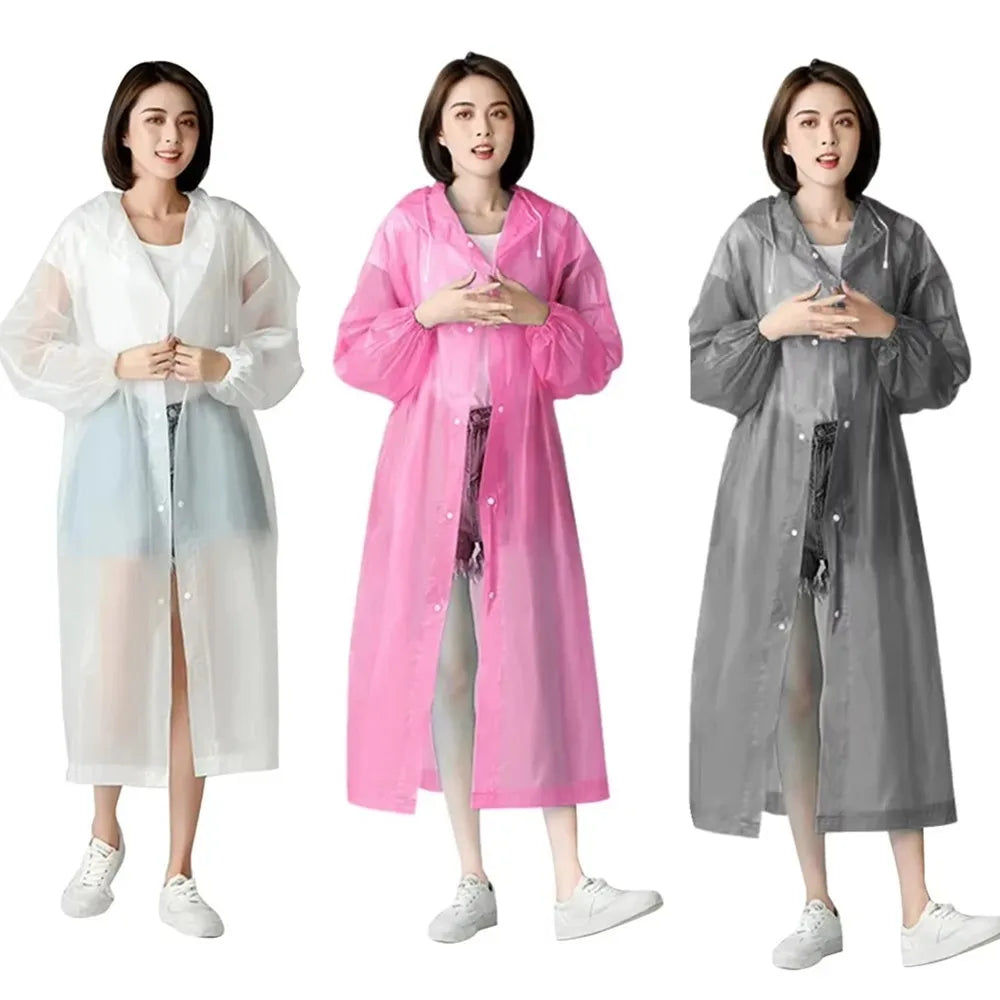 Waterproof Raincoat Outdoor Hiking Portable Adult Poncho Raincoat Emergency Anti-rain coat 2024 New fashion coloful choice