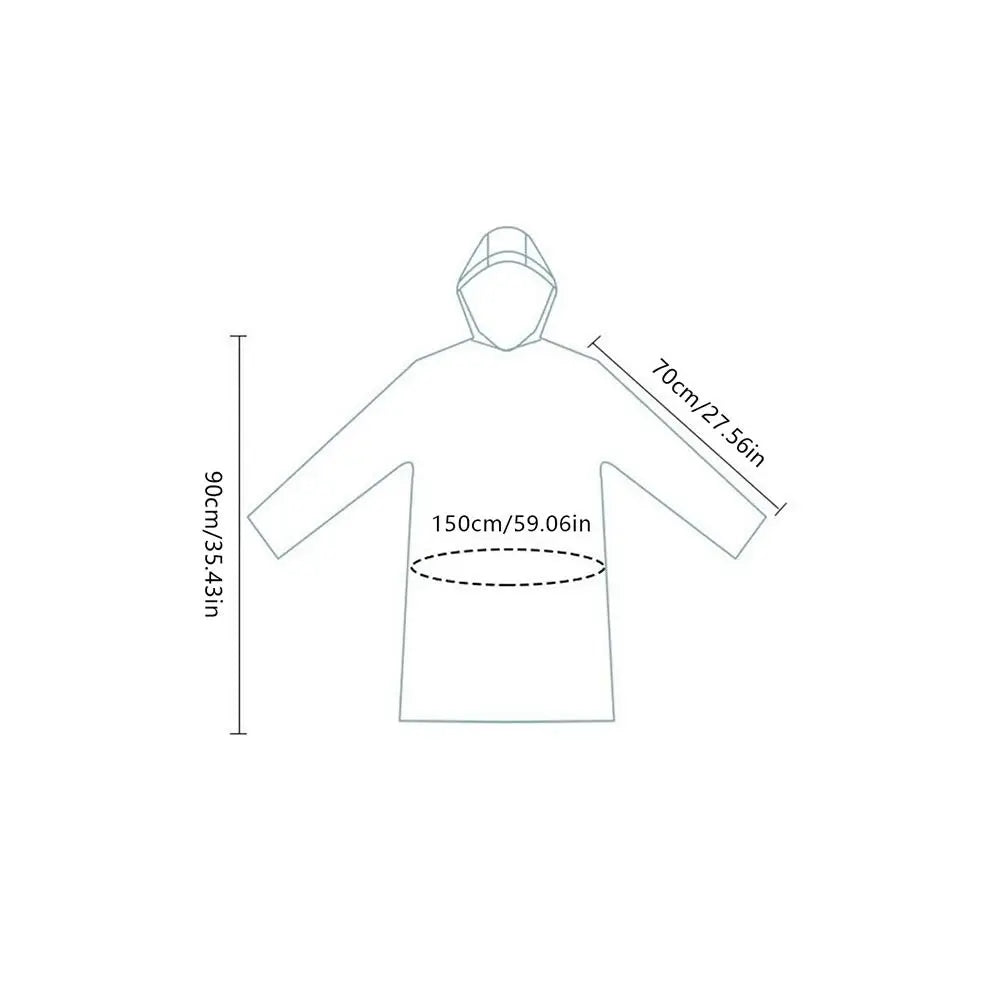 3/5/10Pcs Portable Raincoat Outdoor Rainwear Disposable Adult Emergency Waterproof Rain Cover Camping Hiking Travel Accessories