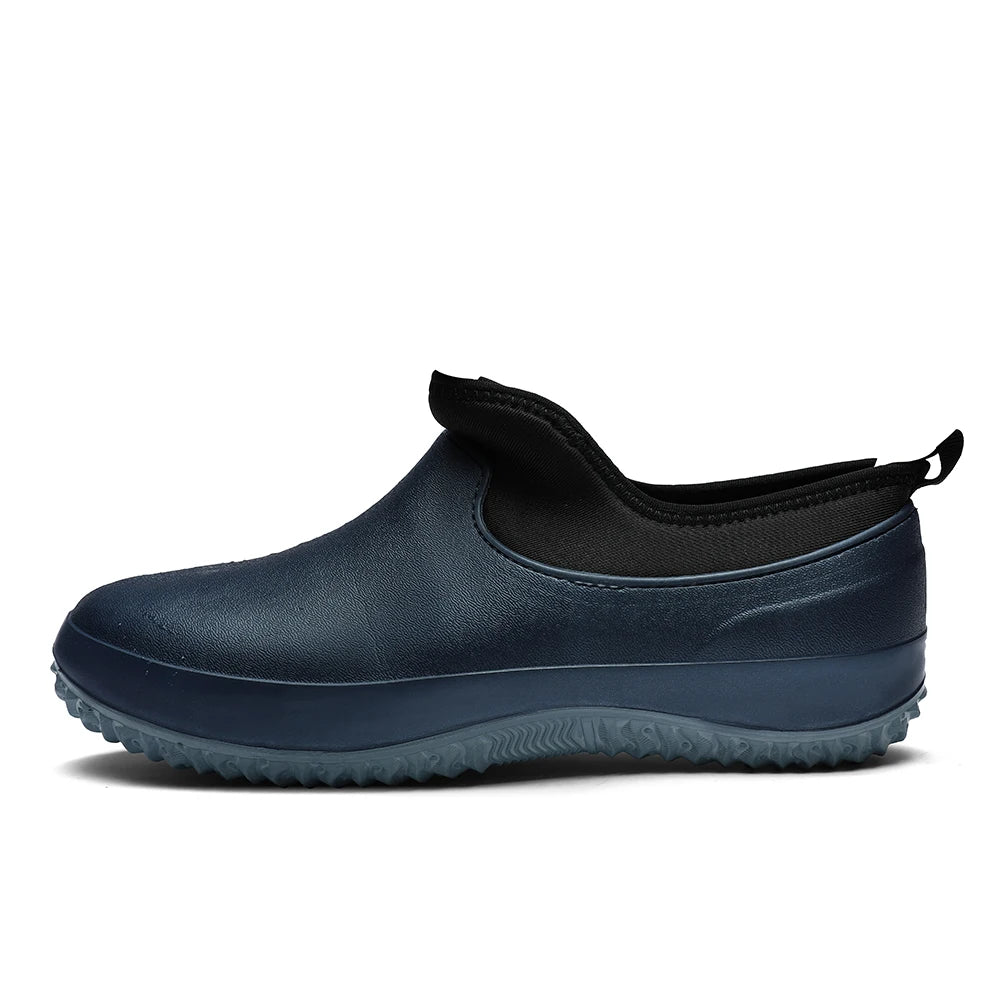 EVA Anti-slip Outsole Rain Shoes Short Tube Water /Kitchen Rubber Shoes Overshoes Car Washing Fishing Couple Shoes