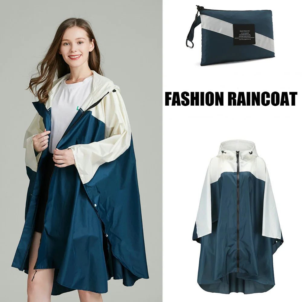 Big Size XXL Women Breathable Raincoat Lightweight Rain Coat Poncho Ladies Waterproof Cloak Raincoats Adults Windproof Rainwear